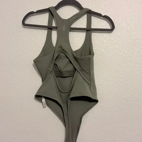 Free-people Women's Green and Khaki Bodysuit - Picture 5 of 7